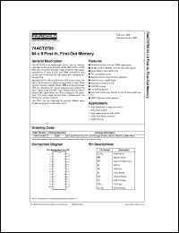 datasheet for 74ACT2708PC by Fairchild Semiconductor