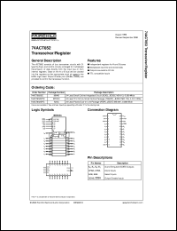 datasheet for 74ACT652SCX by Fairchild Semiconductor