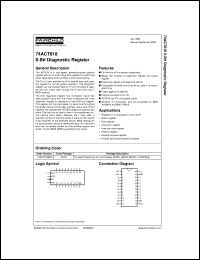 datasheet for 74ACT818SPC by Fairchild Semiconductor