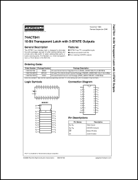 datasheet for 74ACT841SC by Fairchild Semiconductor