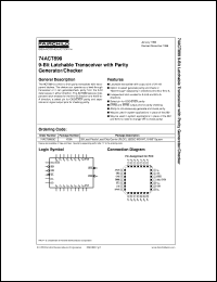 datasheet for 74ACT899SC by Fairchild Semiconductor