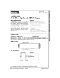 datasheet for 74ACTQ18823SSC by Fairchild Semiconductor