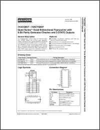 datasheet for 74ACTQ657SC by Fairchild Semiconductor