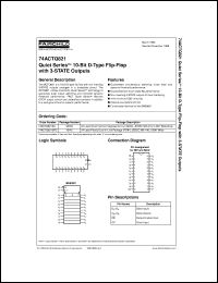 datasheet for 74ACTQ821SCX by Fairchild Semiconductor