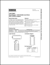 datasheet for 74ACTQ827SC by Fairchild Semiconductor