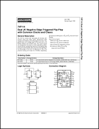 datasheet for 74F114SC by Fairchild Semiconductor