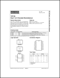 datasheet for 74F139SCX by Fairchild Semiconductor
