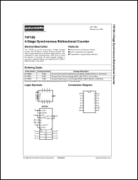 datasheet for 74F169PC by Fairchild Semiconductor