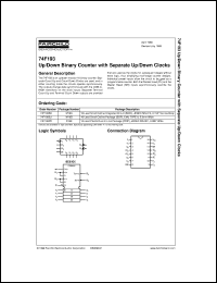 datasheet for 74F193SJ by Fairchild Semiconductor