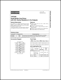 datasheet for 74F2240SC by Fairchild Semiconductor