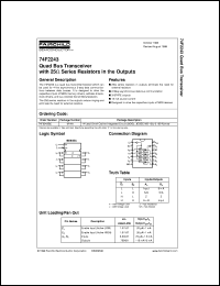 datasheet for 74F2243SC by Fairchild Semiconductor