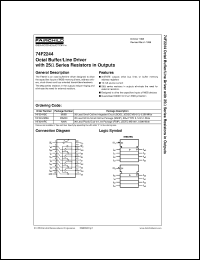 datasheet for 74F2244SC by Fairchild Semiconductor