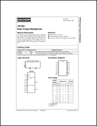 datasheet for 74F352SJ by Fairchild Semiconductor