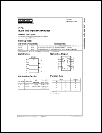 datasheet for 74F37SCX by Fairchild Semiconductor