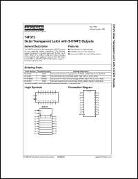 datasheet for 74F373PC by Fairchild Semiconductor