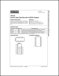 datasheet for 74F374SCX by Fairchild Semiconductor