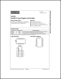datasheet for 74F378SJ by Fairchild Semiconductor