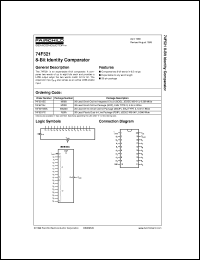 datasheet for 74F521CW by Fairchild Semiconductor