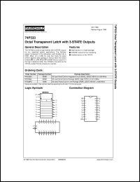 datasheet for 74F533SJ by Fairchild Semiconductor