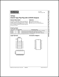 datasheet for 74F534SJ by Fairchild Semiconductor
