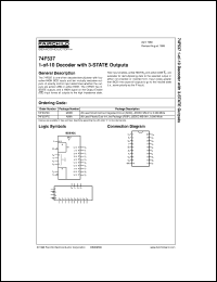 datasheet for 74F537SCX by Fairchild Semiconductor