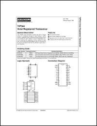 datasheet for 74F544MSA by Fairchild Semiconductor