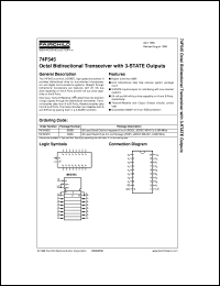 datasheet for 74F545SCX by Fairchild Semiconductor