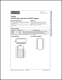 datasheet for 74F563SJ by Fairchild Semiconductor