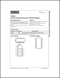 datasheet for 74F564PC by Fairchild Semiconductor