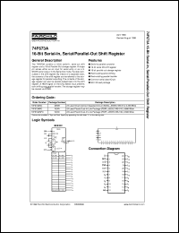 datasheet for 74F673ASCX by Fairchild Semiconductor