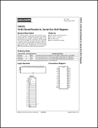 datasheet for 74F676SCX by Fairchild Semiconductor