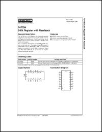 datasheet for 74F794SC by Fairchild Semiconductor