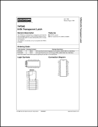 datasheet for 74F845SC by Fairchild Semiconductor
