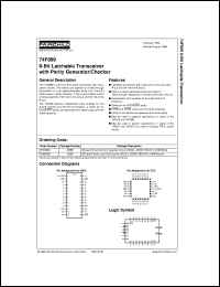 datasheet for 74F899SC by Fairchild Semiconductor