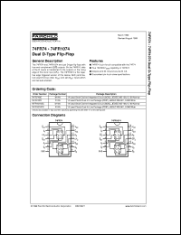 datasheet for 74FR1074PC by Fairchild Semiconductor