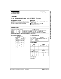 datasheet for 74FR244PC by Fairchild Semiconductor