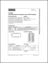 datasheet for 74FR245SJX by Fairchild Semiconductor
