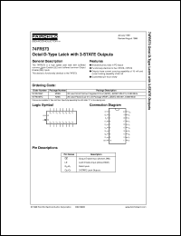 datasheet for 74FR573PC by Fairchild Semiconductor