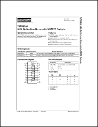 datasheet for 74FR9244SPC by Fairchild Semiconductor