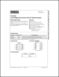 datasheet for 74LCX04M by Fairchild Semiconductor
