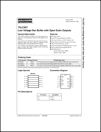 datasheet for 74LCX07MX by Fairchild Semiconductor