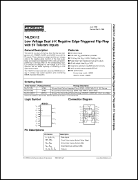datasheet for 74LCX112MX by Fairchild Semiconductor