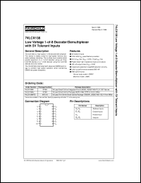 datasheet for 74LCX138M by Fairchild Semiconductor