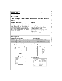 datasheet for 74LCX157M by Fairchild Semiconductor
