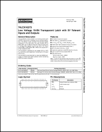 datasheet for 74LCX16373MTD by Fairchild Semiconductor