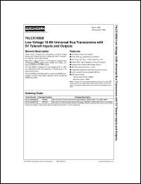 datasheet for 74LCX16500GX by Fairchild Semiconductor