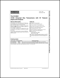 datasheet for 74LCX16501MEA by Fairchild Semiconductor