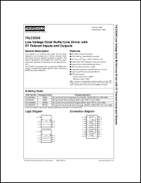 datasheet for 74LCX240MTCX by Fairchild Semiconductor