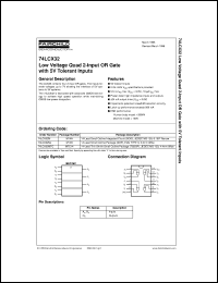 datasheet for 74LCX32SJX by Fairchild Semiconductor