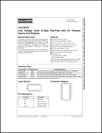 datasheet for 74LCX374MSAX by Fairchild Semiconductor